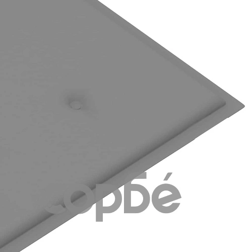 Стифираща градинска пейка с възглавница, 128,5 см, тик масив ➤ топ цена ➤ sorbe.bg