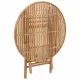 Градински трапезен комплект сгъваем възглавници 5 части бамбук