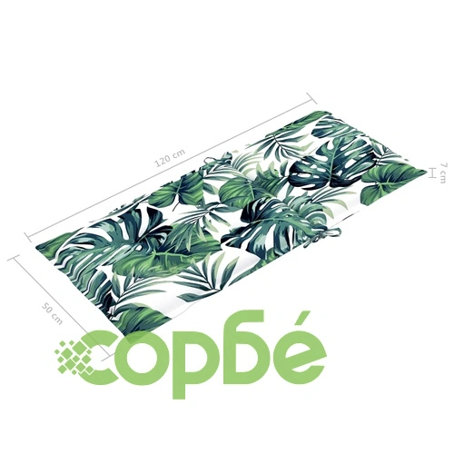 Люлеещ се стол с възглавници, акациево дърво масив ➤ топ цена ➤ sorbe.bg