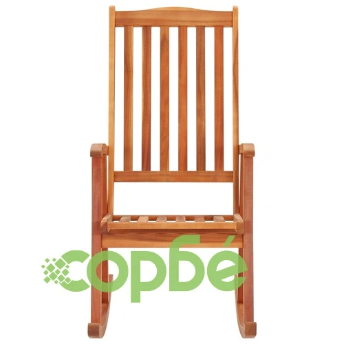 Люлеещ се стол с възглавници, акациево дърво масив ➤ топ цена ➤ sorbe.bg