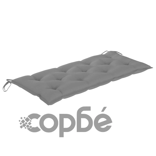 Градинска пейка с възглавница, 120 cм, акация масив ➤ топ цена ➤ sorbe.bg