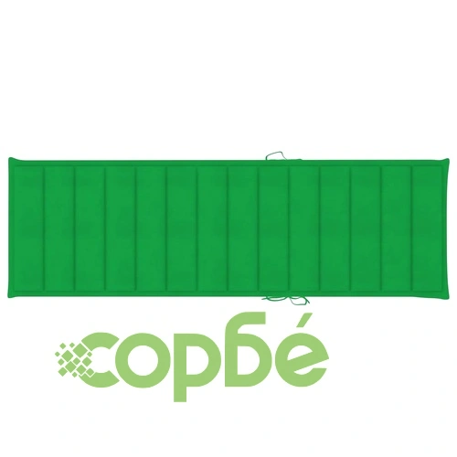 Шезлонг със зелено шалте, импрегнирана борова дървесина ➤ топ цена ➤ sorbe.bg