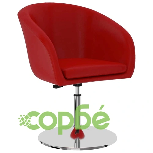 Трапезни столове, 6 бр, червени, изкуствена кожа ➤ топ цена ➤ sorbe.bg