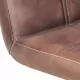 Конзолни трапезни столове 4 бр състарено кафяво естествена кожа