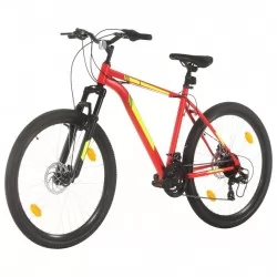 Планински велосипед, 21 скорости, 27,5 цола, 50 см, червен