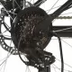 Планински велосипед, 21 скорости, 26 цола, 36 см, черен