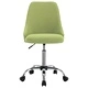 Офис столове на колелца, 2 бр, зелени, текстил