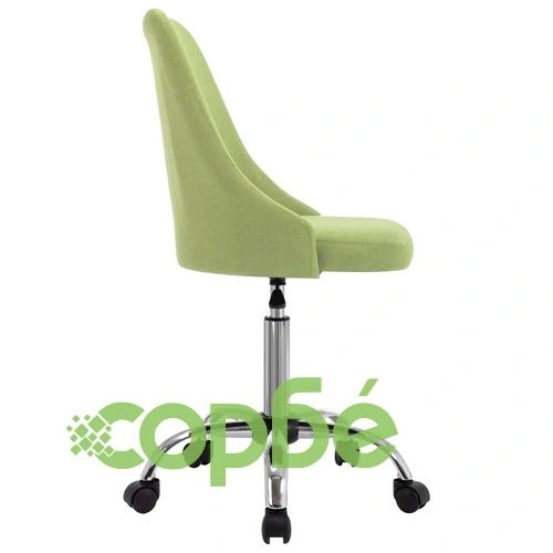 Офис столове на колелца, 2 бр, зелени, текстил ➤ топ цена ➤ sorbe.bg