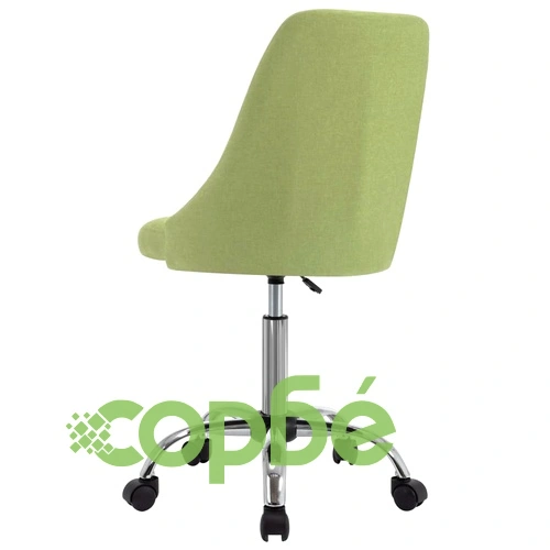 Офис столове на колелца, 2 бр, зелени, текстил ➤ топ цена ➤ sorbe.bg