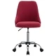 Офис столове на колелца, 2 бр, виненочервени, текстил