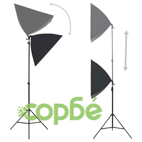 Фотографски комплект за студио със софтбокс, фон и рефлектор ➤ топ цена ➤ sorbe.bg