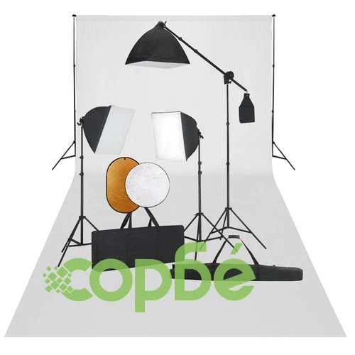 Фотографски комплект за студио със софтбокс, фон и рефлектор ➤ топ цена ➤ sorbe.bg
