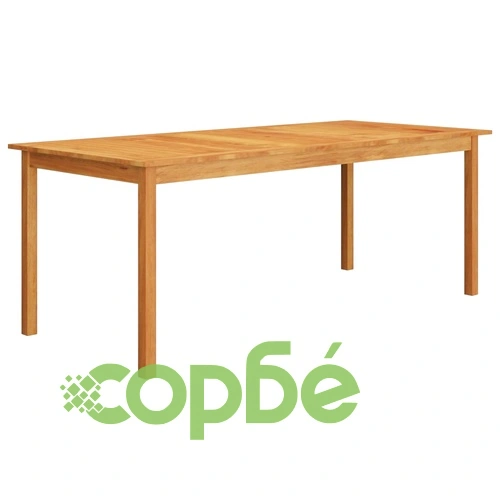 Градински трапезен комплект, 9 части, кафяв ➤ топ цена ➤ sorbe.bg