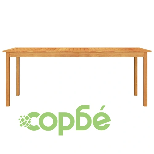 Градински трапезен комплект, 9 части, кафяв ➤ топ цена ➤ sorbe.bg