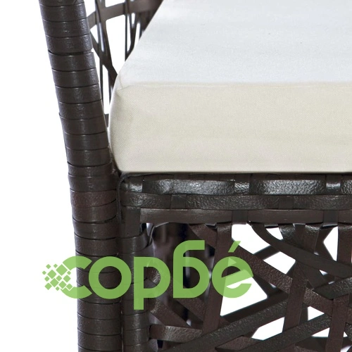 Градински трапезен комплект, 9 части, кафяв ➤ топ цена ➤ sorbe.bg