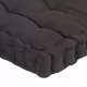 Палетни възглавници за под, 3 бр, антрацит, памук