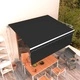 Автоматично прибиращ се сенник с щора, 4x3 м, антрацит 