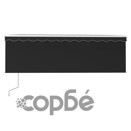 Автоматично прибиращ се сенник с щора, 4,5x3 м, антрацит  ➤ топ цена ➤ sorbe.bg