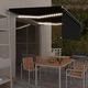 Автоматичен сенник с щора LED сензор за вятър 4,5x3 м антрацит 