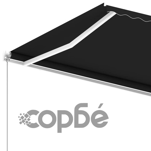 Свободностояща ръчно прибираща се тента 400x350 см антрацит ➤ топ цена ➤ sorbe.bg