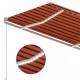 Автоматичен сенник, LED и сензор за вятър, 300x250 см, оранжев