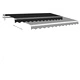 Ръчно прибиращ се сенник с LED, 3,5x2,5 м, антрацит