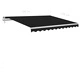 Ръчно прибиращ се сенник с LED, 3,5x2,5 м, антрацит