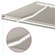 Автоматична тента с LED и сензор за вятър, 4x3 м, кремава
