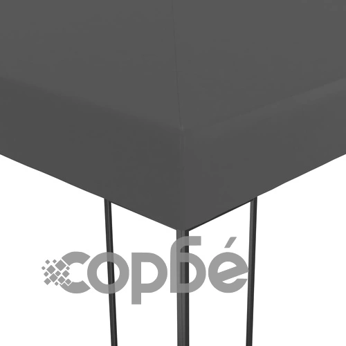 Градинска шатра с LED светещи стрингове, 3х3 м, антрацит ➤ топ цена ➤ sorbe.bg