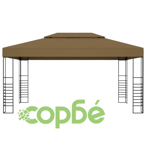 Шатра с LED светещи стрингове, 3х4 м, антрацит ➤ топ цена ➤ sorbe.bg