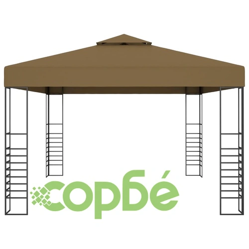 Шатра с LED светещи стрингове, 3х4 м, антрацит ➤ топ цена ➤ sorbe.bg