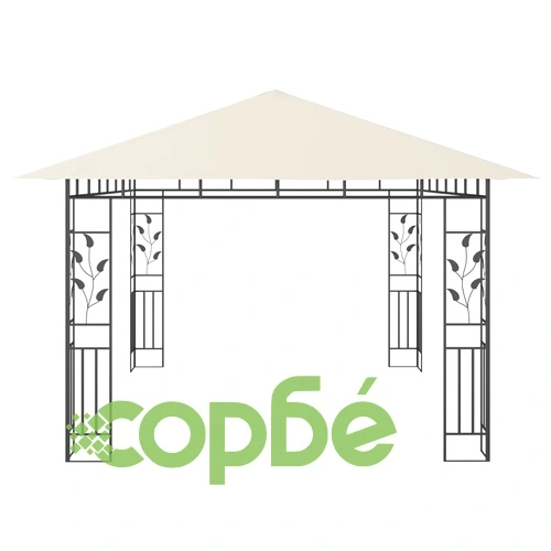 Шатра с комарник и LED стринг, 4x3x2,73 м, 180 г/м², кремава на топ цена от sorbe.bg Шатра с комарник и LED стринг, 4x3x2,73 м, 180 г/м², кремава ➤ топ цена ➤ sorbe.bg