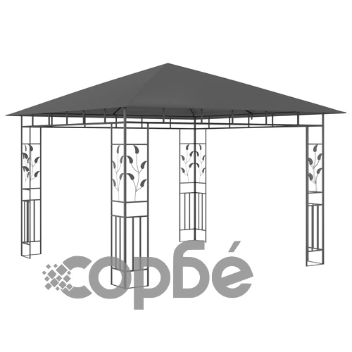 Шатра с мрежа срещу комари/LED стринг 3x3x2,73 м таупе 180 г/м² ➤ топ цена ➤ sorbe.bg