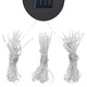 Шатра с мрежа срещу комари/LED стринг 3x3x2,73 м таупе 180 г/м²