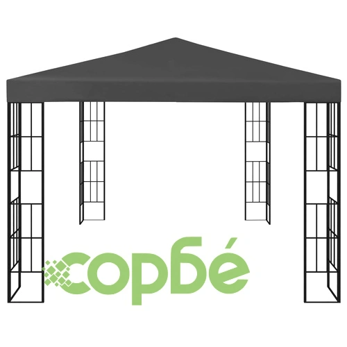 Шатра с LED светещи стрингове, 3х4 м, антрацит ➤ топ цена ➤ sorbe.bg