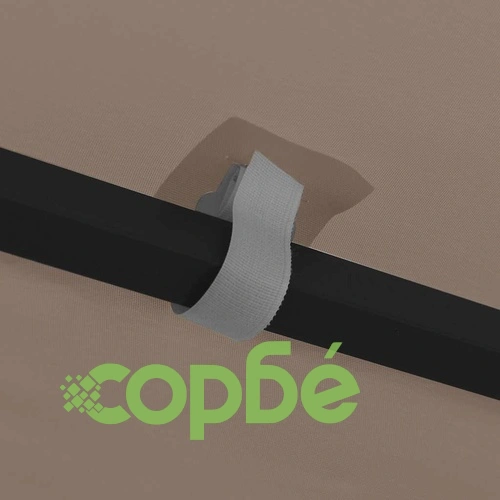 Шатра с LED светещи стрингове, 4х3 м, таупе ➤ топ цена ➤ sorbe.bg