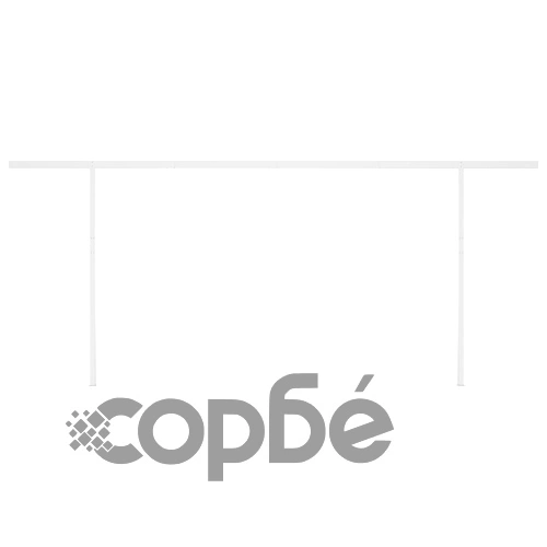 Автоматична тента с LED и сензор за вятър 5x3,5 м синьо и бяло ➤ топ цена ➤ sorbe.bg