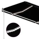 Автоматична тента с LED и сензор за вятър, 4,5x3 м, антрацит