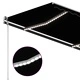 Автоматична тента с LED и сензор за вятър, 4x3,5 м, антрацит