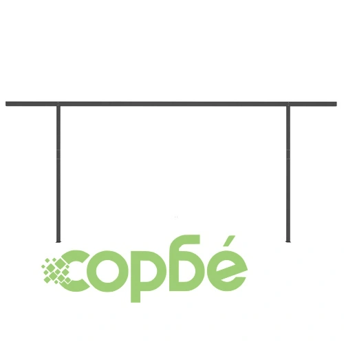 Ръчно прибираща се тента с LED, 5x3,5 м, оранжево и кафяво ➤ топ цена ➤ sorbe.bg