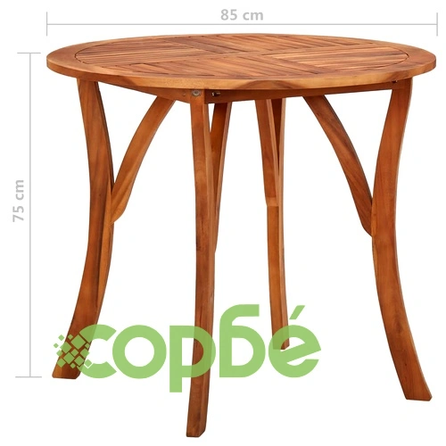 Градински трапезен комплект, 5 части, сив ➤ топ цена ➤ sorbe.bg