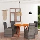 Градински трапезен комплект, 5 части, сив