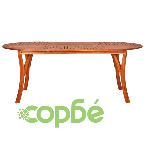 Градински трапезен комплект, 7 части, черен ➤ топ цена ➤ sorbe.bg