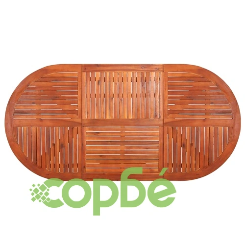 Градински трапезен комплект, 7 части, черен ➤ топ цена ➤ sorbe.bg