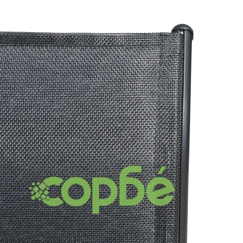 Градински трапезен комплект, 5 части, стомана, черен ➤ топ цена ➤ sorbe.bg