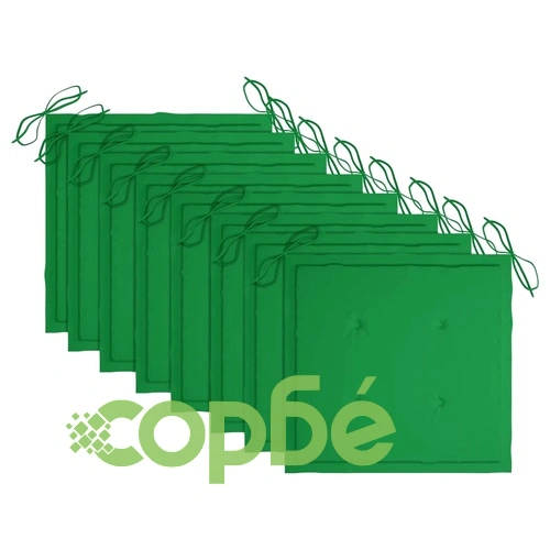 Стифиращи градински столове с възглавници 8 бр тик масив ➤ топ цена ➤ sorbe.bg