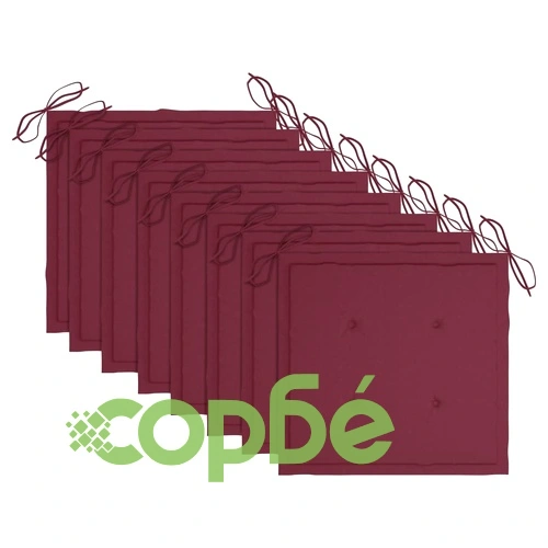 Стифиращи градински столове с възглавници 8 бр тик масив ➤ топ цена ➤ sorbe.bg