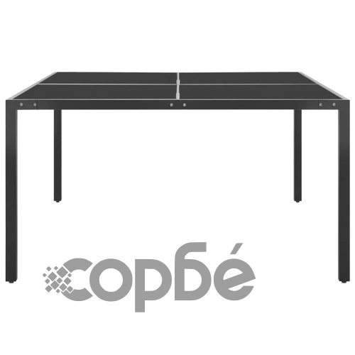 Градински трапезен комплект, 9 части, стомана ➤ топ цена ➤ sorbe.bg