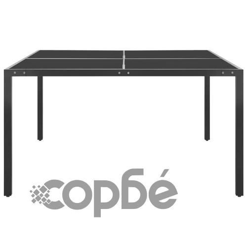 Градински трапезен комплект, 9 части, стомана ➤ топ цена ➤ sorbe.bg