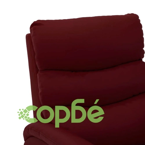Електрически наклоняем стол, виненочервен, изкуствена кожа ➤ топ цена ➤ sorbe.bg